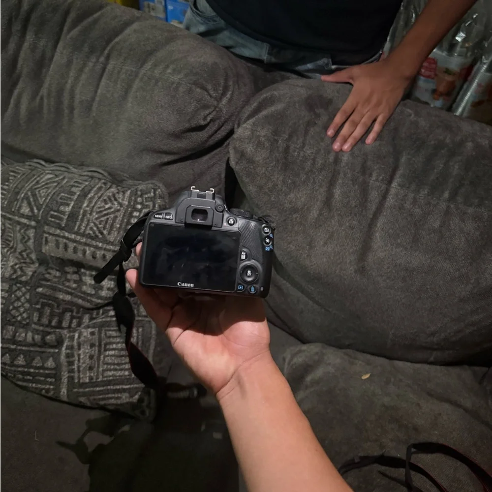 Canon Black Digital Camera with Strap